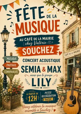 Affiche : Fête de la musique · Souchez